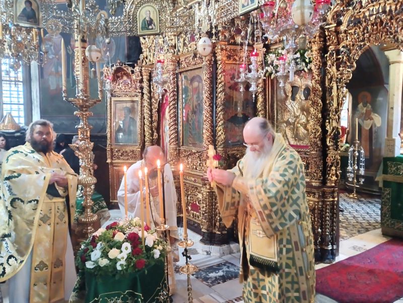 Η Ύψωση του Τιμίου Σταυρού στην Ιερά Μονή Εικοσιφοινίσσης